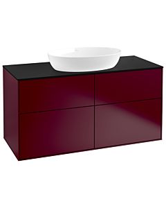 Villeroy und Boch Finion Waschtischunterschrank GA3200HB 120x60,3cm, Emotion, Abdeckplatte black matt, Peony Matt