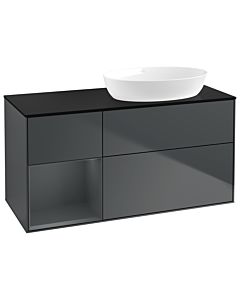 Villeroy und Boch Finion Villeroy und Boch Finion GA42HGHG 120cm, cover plate black matt, Emotion, shelves Midnight matt lacquer, Midnight Blue Matt Lacquer