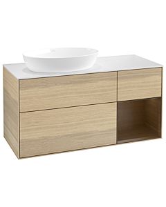 Villeroy und Boch Finion Villeroy und Boch Finion GA51GNPC 120cm, cover plate white matt, Emotion, shelves Walnut Veneer , Oak Veneer