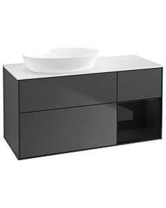 Villeroy und Boch Finion Villeroy und Boch Finion GA51PHHG 120cm, cover plate white matt, Emotion, shelves Glossy black lacquer, Midnight Blue Matt Lacquer