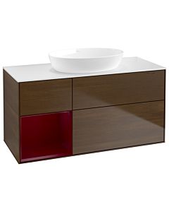 Villeroy und Boch Finion Villeroy und Boch Finion GA61HBGN 120cm, cover plate white matt, Emotion, shelves Peony matt lacquer, Peony veneer