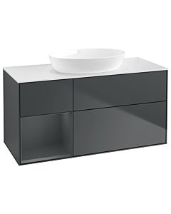 Villeroy und Boch Finion Villeroy und Boch Finion GA61HGHG 120cm, cover plate white matt, Emotion, shelves Midnight matt lacquer, Midnight Blue Matt Lacquer