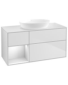 Villeroy und Boch Finion Villeroy und Boch Finion GA61MTMT 120cm, cover plate white matt, Emotion, shelves white matt lacquer, white matt lacquer