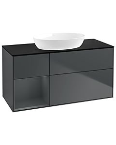 Villeroy und Boch Finion Villeroy und Boch Finion GA62HGHG 120cm, cover plate black matt, Emotion, shelves Midnight matt lacquer, Midnight Blue Matt Lacquer