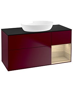 Villeroy und Boch Finion Villeroy und Boch Finion GA72PCHB 120cm, cover plate black matt, Emotion, shelves Oak Veneer , Peony Matt