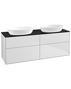 Villeroy und Boch Finion Villeroy und Boch GA8200MT 160x60.3cm, Emotion, plaque de recouvrement noir mat, laqué blanc mat