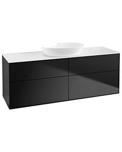 Villeroy und Boch Finion Villeroy und Boch Finion GA9100PD 160x60.3cm, Emotion, cover plate white matt, black matt lacquer