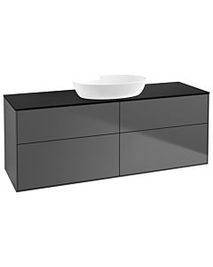 Villeroy und Boch Finion Waschtischunterschrank GA9200GK 160x60,3cm, Emotion, Abdeckplatte black matt, Anthracite matt