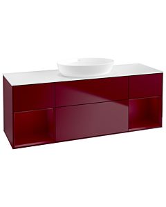 Villeroy und Boch Finion Villeroy und Boch Finion GD01HBHB 120cm, cover plate white matt, Emotion, shelves Peony matt lacquer, Peony Matt