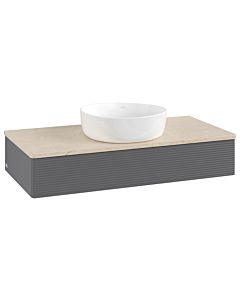 Villeroy & Boch Antao Waschtischunterschrank 1000x190x500mm K09113GK mit Struktur FK/AP: GK/3