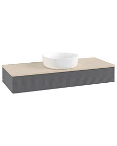 Villeroy & Boch Antao Waschtischunterschrank 1200x190x500mm K10113GK mit Struktur FK/AP: GK/3
