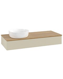 Villeroy und Boch Antao Waschtisch-Unterschrank K11111HJ 120x19x50cm, Waschbeckenplattenfarbe honey oak, silk grey matt lacquer