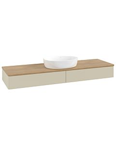Villeroy und Boch Antao Waschtisch-Unterschrank K14011HJ 160x19x50cm, Waschbeckenplattenfarbe honey oak, silk grey matt lacquer