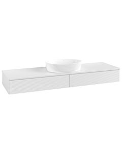 Villeroy und Boch Antao Waschtisch-Unterschrank K14110GF 160x19x50cm, Waschbeckenplattenfarbe Lack, glossy white lacquer