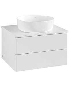 Villeroy und Boch Antao Waschtisch-Unterschrank K18010GF 60x36x50cm, Waschbeckenplattenfarbe Lack, glossy white lacquer