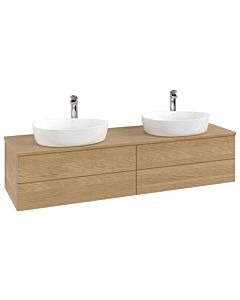 Villeroy & Boch Antao Waschtischunterschrank 1600x360x500mm K28151HN mit Struktur FK/AP: HN/1