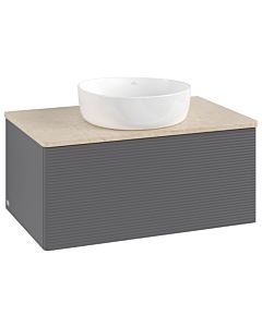 Villeroy & Boch Antao Waschtischunterschrank 800x360x500mm K30113GK mit Struktur FK/AP: GK/3