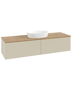 Villeroy und Boch Antao Waschtisch-Unterschrank K36011HJ 160x36x50cm, Waschbeckenplattenfarbe honey oak, silk grey matt lacquer