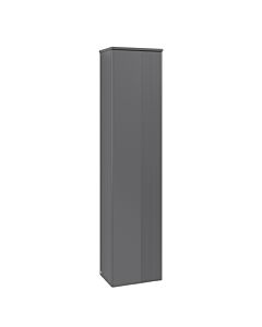 Armoire haute Villeroy &amp; Boch Antao K45100GK 41,4 x 171,9 x 28,7 cm, plan vasque laqué couleur anthracite mat