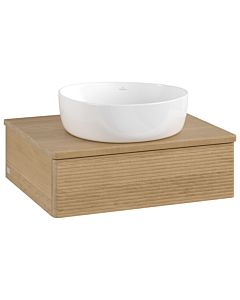 Villeroy & Boch Antao Waschtischunterschrank 600x190x500mm L07111HN mit Beleuchtung mit Struktur FK/AP: HN/1