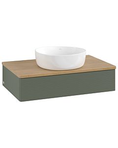 Villeroy & Boch Antao Waschtischunterschrank 800x190x500mm L08111HL mit Beleuchtung mit Struktur FK/AP: HL/1