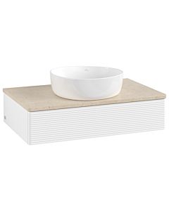 Villeroy & Boch Antao Waschtischunterschrank 800x190x500mm L08113MT mit Beleuchtung mit Struktur FK/AP: MT/3
