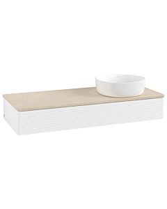 Villeroy & Boch Antao Waschtischunterschrank 1200x190x500mm L12113MT mit Beleuchtung mit Struktur FK/AP: MT/3