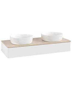 Villeroy & Boch Antao vanity unit 1200x190x500mm L13013MT with lighting FK/AP: MT/3