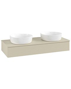 Villeroy & Boch Antao Waschtischunterschrank 1200x190x500mm L13110HJ mit Beleuchtung mit Struktur FK/AP: HJ/0