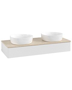 Villeroy & Boch Antao Waschtischunterschrank 1200x190x500mm L13113GF mit Beleuchtung mit Struktur FK/AP: GF/3