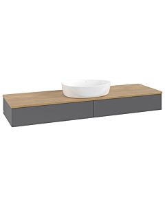 Villeroy & Boch Antao Waschtischunterschrank 1600x190x500mm L14011GK mit Beleuchtung FK/AP: GK/1