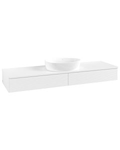 Villeroy & Boch Antao Waschtischunterschrank 1600x190x500mm L14110MT mit Beleuchtung mit Struktur FK/AP: MT/0