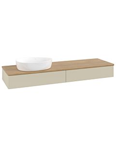 Villeroy & Boch Antao Waschtischunterschrank 1600x190x500mm L15011HJ mit Beleuchtung FK/AP: HJ/1