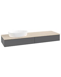 Villeroy & Boch Antao Waschtischunterschrank 1600x190x500mm L15013GK mit Beleuchtung FK/AP: GK/3