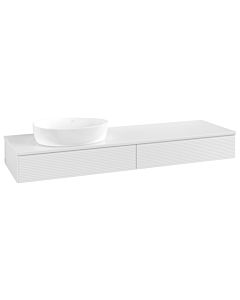 Villeroy & Boch Antao Waschtischunterschrank 1600x190x500mm L15110GF mit Beleuchtung mit Struktur FK/AP: GF/0