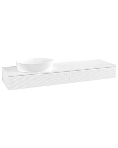 Villeroy & Boch Antao Waschtischunterschrank 1600x190x500mm L15110MT mit Beleuchtung mit Struktur FK/AP: MT/0