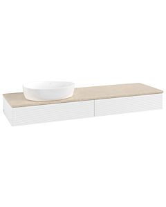 Villeroy & Boch Antao Waschtischunterschrank 1600x190x500mm L15113MT mit Beleuchtung mit Struktur FK/AP: MT/3