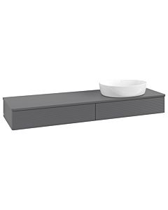 Villeroy & Boch Antao meuble sous vasque 1600x190x500mm L16110GK avec éclairage avec structure FK/AP: GK/ 1930