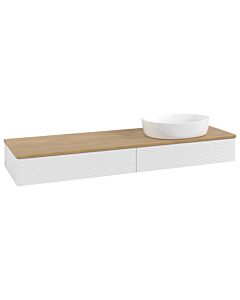 Villeroy & Boch Antao Waschtischunterschrank 1600x190x500mm L16111GF mit Beleuchtung mit Struktur FK/AP: GF/1