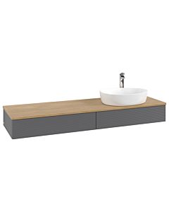 Villeroy & Boch Antao vanity unit 1600x190x500mm L16151GK with lighting with structure FK/AP: GK/ 2000