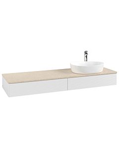 Villeroy & Boch Antao Waschtischunterschrank 1600x190x500mm L16153GF mit Beleuchtung mit Struktur FK/AP: GF/3