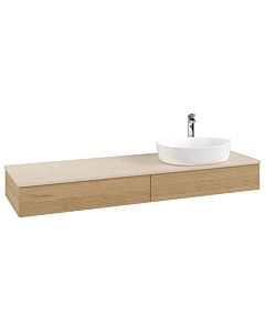 Villeroy & Boch Antao meuble sous vasque 1600x190x500mm L16153HN avec éclairage avec structure FK/AP: HN/3