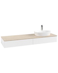 Villeroy & Boch Antao Waschtischunterschrank 1600x190x500mm L16153MT mit Beleuchtung mit Struktur FK/AP: MT/3