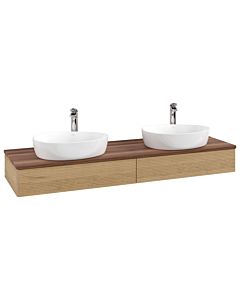Villeroy & Boch Antao meuble sous vasque 1600x190x500mm L17152HN avec éclairage avec structure FK/AP: HN/2