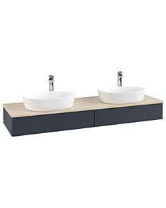 Villeroy & Boch Antao meuble sous vasque 1600x190x500mm L17153HG avec éclairage avec structure FK/AP: HG/3
