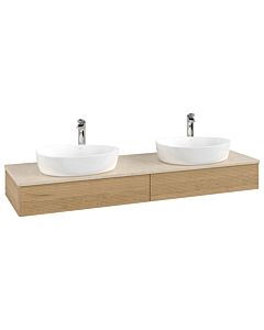 Villeroy & Boch Antao meuble sous vasque 1600x190x500mm L17153HN avec éclairage avec structure FK/AP: HN/3