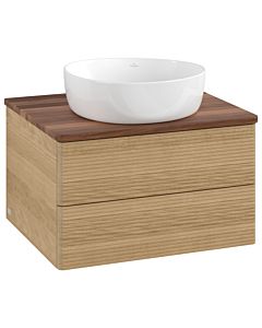 Villeroy & Boch Antao Waschtischunterschrank 600x360x500mm L18112HN mit Beleuchtung mit Struktur FK/AP: HN/2