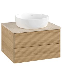 Villeroy & Boch Antao Waschtischunterschrank 600x360x500mm L18113HN mit Beleuchtung mit Struktur FK/AP: HN/3