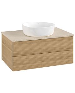 Villeroy & Boch Antao meuble sous vasque 800x360x500mm L19113HN avec éclairage avec structure FK/AP: HN/3