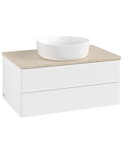 Villeroy & Boch Antao Waschtischunterschrank 800x360x500mm L19113MT mit Beleuchtung mit Struktur FK/AP: MT/3